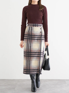 LUDIC PARK(ルディックパーク) |袖ボタンリブニットプルオーバー