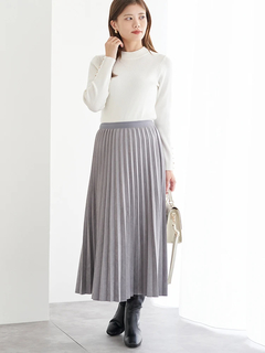 LUDIC PARK(ルディックパーク) |袖ボタンリブニットプルオーバー