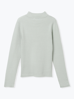 LUDIC PARK(ルディックパーク) |袖ボタンリブニットプルオーバー