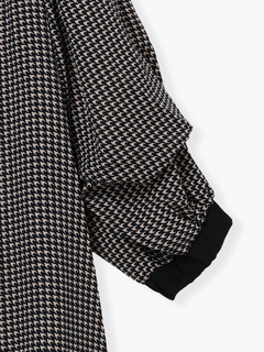 LUDIC PARK(ルディックパーク) |【袖2WAY】千鳥柄ノーカラーシャツ