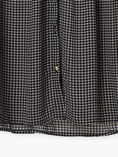 LUDIC PARK(ルディックパーク) |【袖2WAY】千鳥柄ノーカラーシャツ