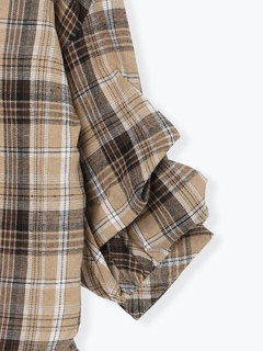 LUDIC PARK(ルディックパーク) |チェック柄タックスリーブスキッパーシャツ