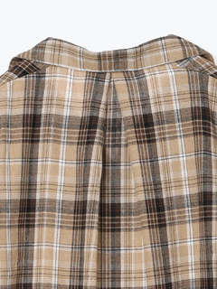 LUDIC PARK(ルディックパーク) |チェック柄タックスリーブスキッパーシャツ