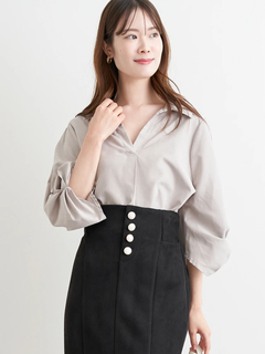 LUDIC PARK(ルディックパーク) |タックスリーブスキッパーシャツ