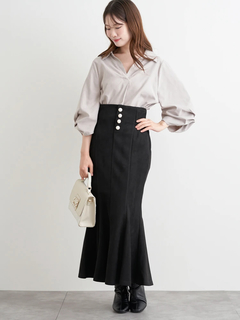 LUDIC PARK(ルディックパーク) |タックスリーブスキッパーシャツ