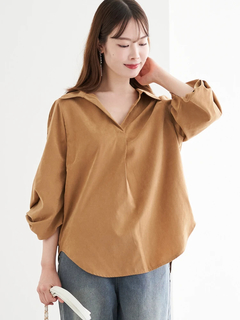 LUDIC PARK(ルディックパーク) |タックスリーブスキッパーシャツ