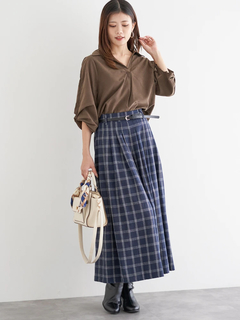 LUDIC PARK(ルディックパーク) |タックスリーブスキッパーシャツ