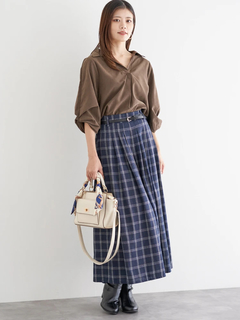 LUDIC PARK(ルディックパーク) |タックスリーブスキッパーシャツ