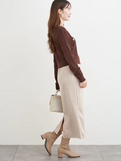 LUDIC PARK(ルディックパーク) |ケーブル編み長袖ニットカーディガン