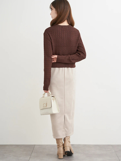 LUDIC PARK(ルディックパーク) |ケーブル編み長袖ニットカーディガン