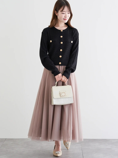 LUDIC PARK(ルディックパーク) |ケーブル編み長袖ニットカーディガン