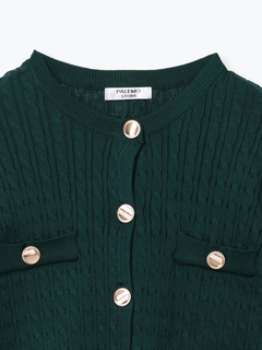 LUDIC PARK(ルディックパーク) |ケーブル編み長袖ニットカーディガン