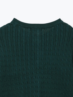 LUDIC PARK(ルディックパーク) |ケーブル編み長袖ニットカーディガン