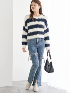 LUDIC PARK(ルディックパーク) |フェザーボーダーカーディガン