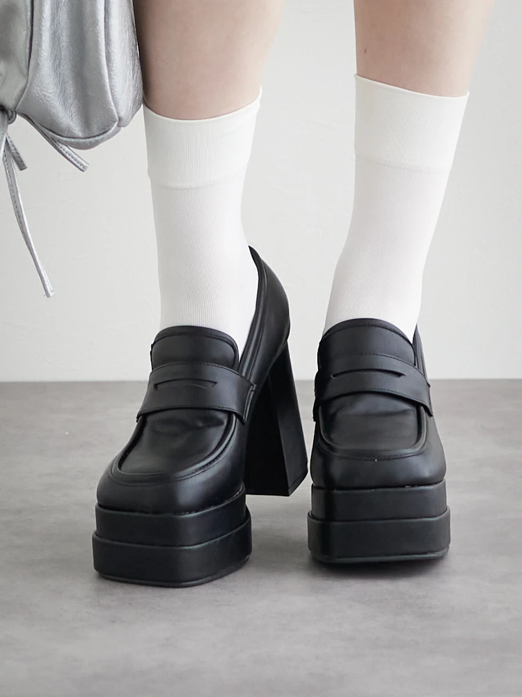 かえるんMENOT チャンクヒールローファー チャンクヒールローファー – menot