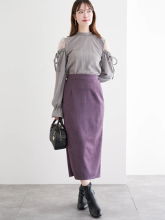 LUDIC PARK(ルディックパーク) |肩チュールシアーパール付きリボントップス