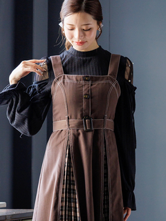 LUDIC PARK(ルディックパーク) |肩チュールシアーパール付きリボントップス