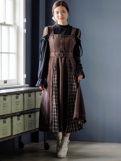 LUDIC PARK(ルディックパーク) |肩チュールシアーパール付きリボントップス