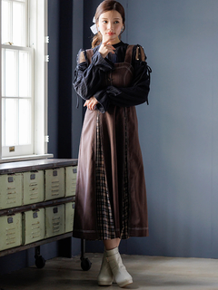 LUDIC PARK(ルディックパーク) |肩チュールシアーパール付きリボントップス