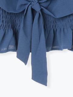 LUDIC PARK(ルディックパーク) |フロントリボンシャーリングブラウス（無地・チェック柄）