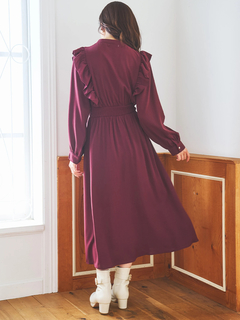 LUDIC PARK(ルディックパーク) |ピンタックフリルワンピース(無地・チェック柄)