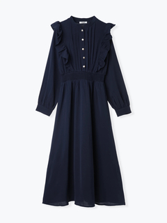 LUDIC PARK(ルディックパーク) |ピンタックフリルワンピース(無地・チェック柄)