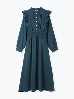 LUDIC PARK(ルディックパーク) |ピンタックフリルワンピース(無地・チェック柄)