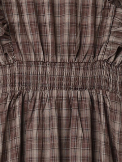 LUDIC PARK(ルディックパーク) |ピンタックフリルワンピース(無地・チェック柄)