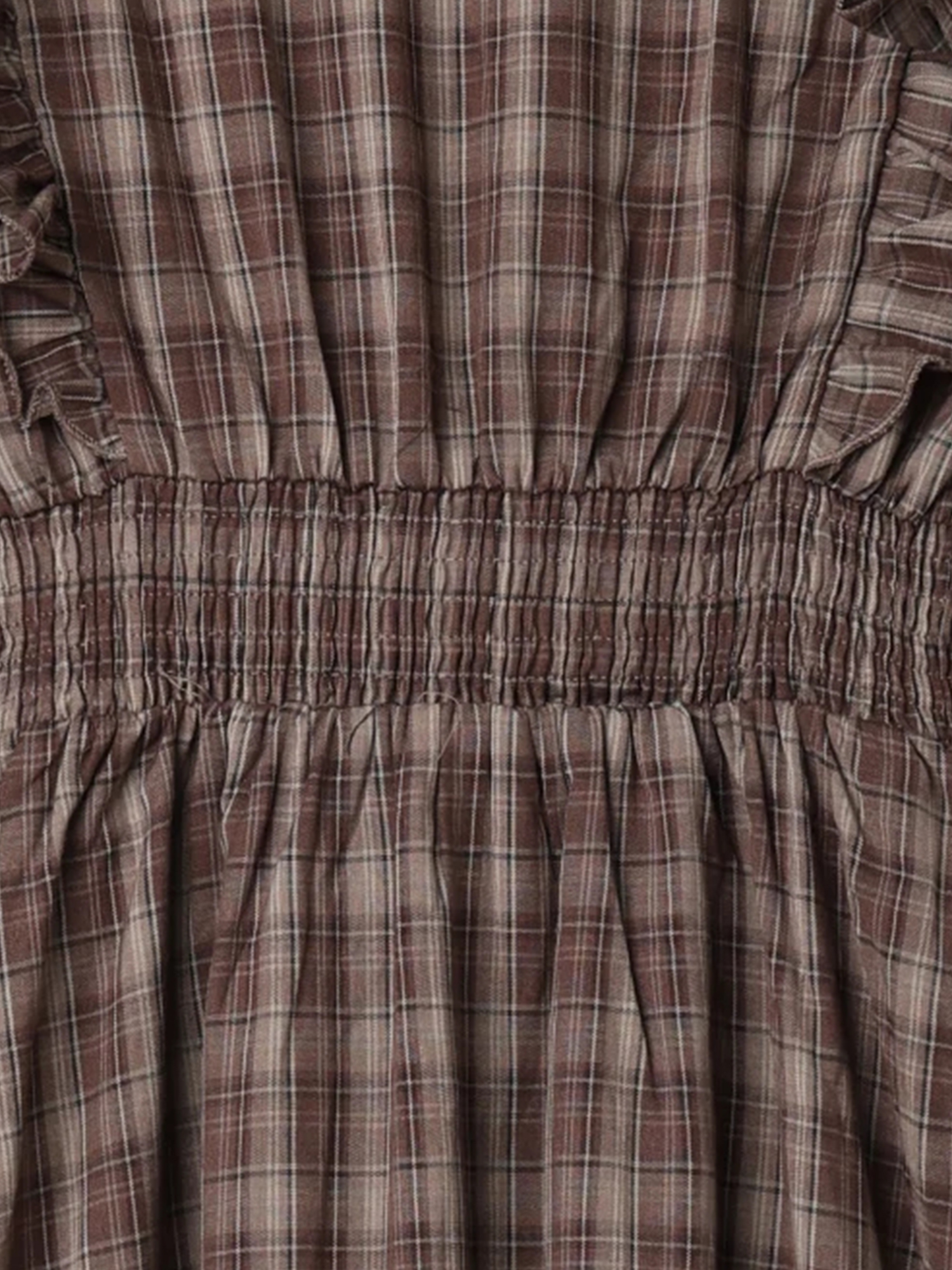 ピンタックフリルワンピース(無地・チェック柄) / LUDIC PARK（ル