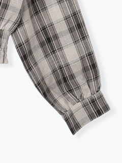 LUDIC PARK(ルディックパーク) |ピンタックフリルブラウス(無地・チェック柄)