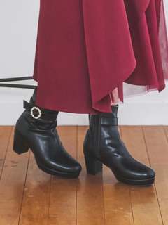 LUDIC PARK(ルディックパーク) |ビジューショートブーツ