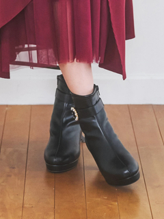 LUDIC PARK(ルディックパーク) |ビジューショートブーツ