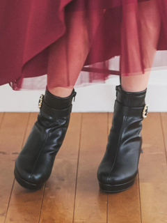 LUDIC PARK(ルディックパーク) |ビジューショートブーツ