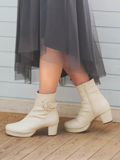 LUDIC PARK(ルディックパーク) |ビジューショートブーツ