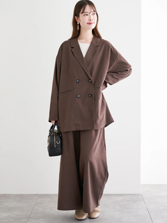 LUDIC PARK(ルディックパーク) |[SET]Wボタンテーラードジャケット×ワイドパンツ