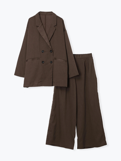 LUDIC PARK(ルディックパーク) |[SET]Wボタンテーラードジャケット×ワイドパンツ