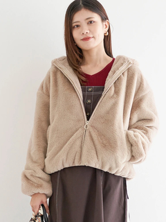 LUDIC PARK(ルディックパーク) |フロントZIPファーブルゾン