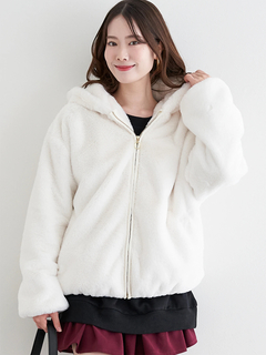 LUDIC PARK(ルディックパーク) |フロントZIPファーブルゾン