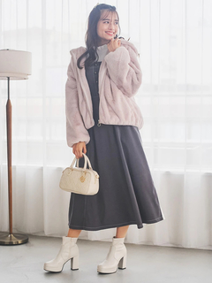 LUDIC PARK(ルディックパーク) |フロントZIPファーブルゾン