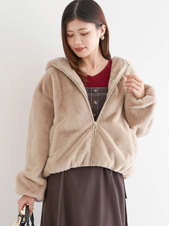 LUDIC PARK(ルディックパーク) |フロントZIPファーブルゾン