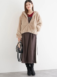 LUDIC PARK(ルディックパーク) |フロントZIPファーブルゾン