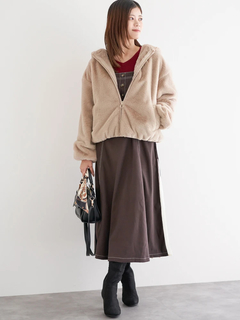 LUDIC PARK(ルディックパーク) |フロントZIPファーブルゾン