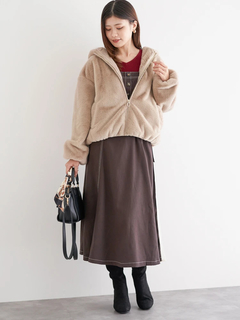 LUDIC PARK(ルディックパーク) |フロントZIPファーブルゾン