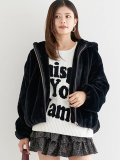 LUDIC PARK(ルディックパーク) |フロントZIPファーブルゾン