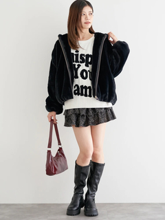 LUDIC PARK(ルディックパーク) |フロントZIPファーブルゾン