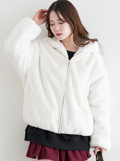 LUDIC PARK(ルディックパーク) |フロントZIPファーブルゾン