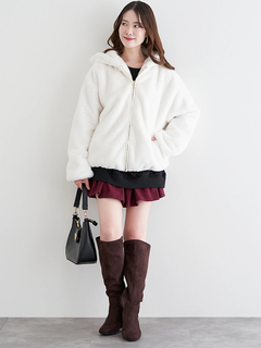 LUDIC PARK(ルディックパーク) |フロントZIPファーブルゾン