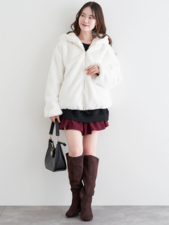 LUDIC PARK(ルディックパーク) |フロントZIPファーブルゾン