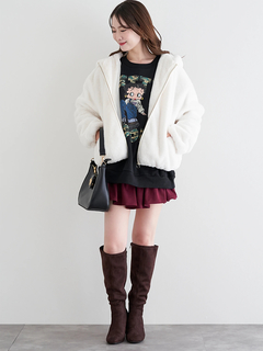 LUDIC PARK(ルディックパーク) |フロントZIPファーブルゾン