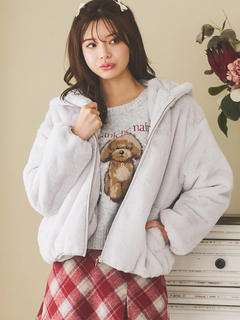 LUDIC PARK(ルディックパーク) |フロントZIPファーブルゾン